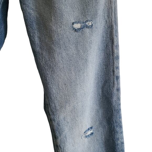 FRAME Le Slouch Newell Distressed High Waist Boyfriend Jeans LSLJ207 Women's 27 - Picture 9 of 16